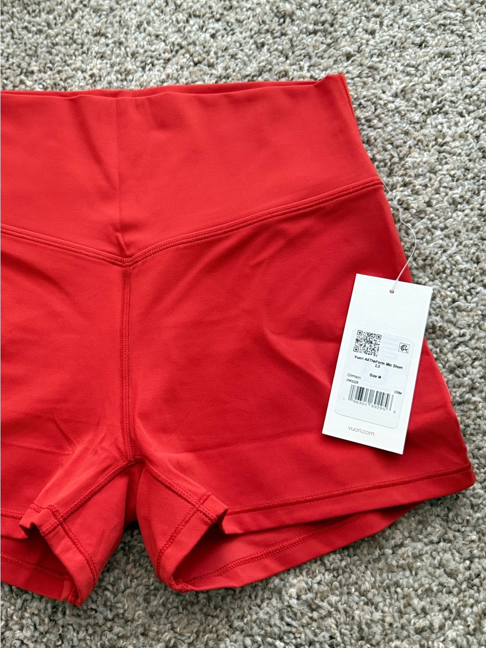 nwt vuori alltheform micro biker shorts 2.5 inch - Picture 5 of 5